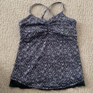 Workout tank with built in bra
